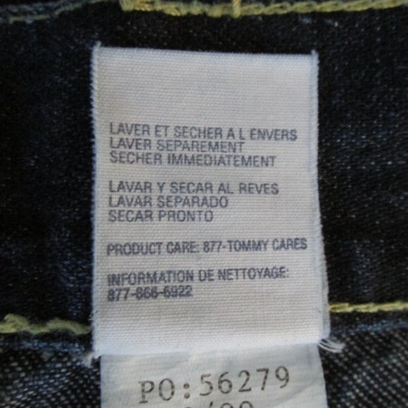 TOMMY HILFIGER WOMENS JUNIORS SIZE 5 SKIRT DARK BLUE JEAN DENIM SHORT SHIRT TAIL - Picture 9 of 10